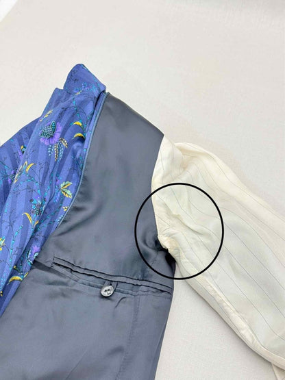 Pre - loved BLAZE MILANO Blue Multicolor Floral Size US 0 Blazer at Reems Closet
