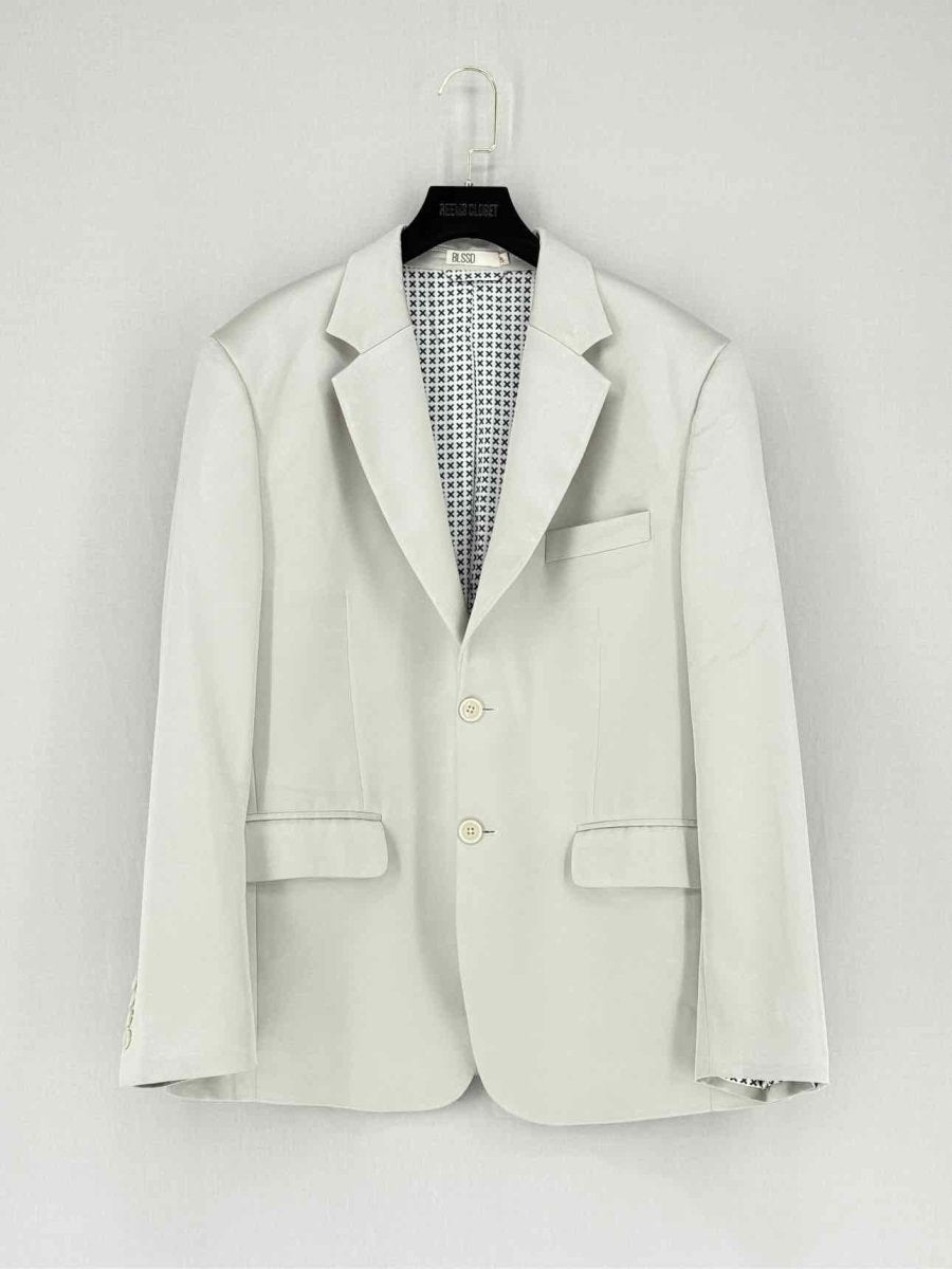 Pre - loved BLSSD Grey Embroidered Size Small Jacket at Reems Closet