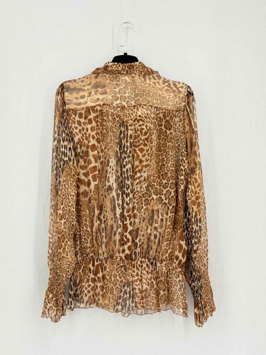 Pre-loved BLUGIRL Brown Multicolor Size US 10 Blouse at Reems Closet