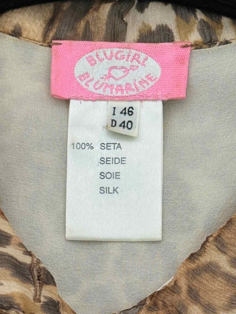 Pre-loved BLUGIRL Brown Multicolor Size US 10 Blouse at Reems Closet