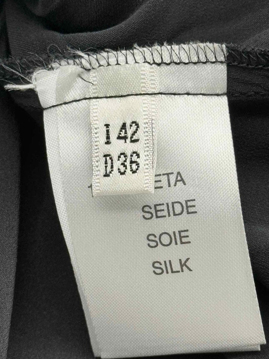 Pre-loved BLUMARINE Black Ruched Size US 8 Long Dress at Reems Closet