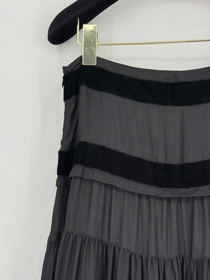 Pre-loved BLUMARINE Black Size US 8 Long Skirt at Reems Closet