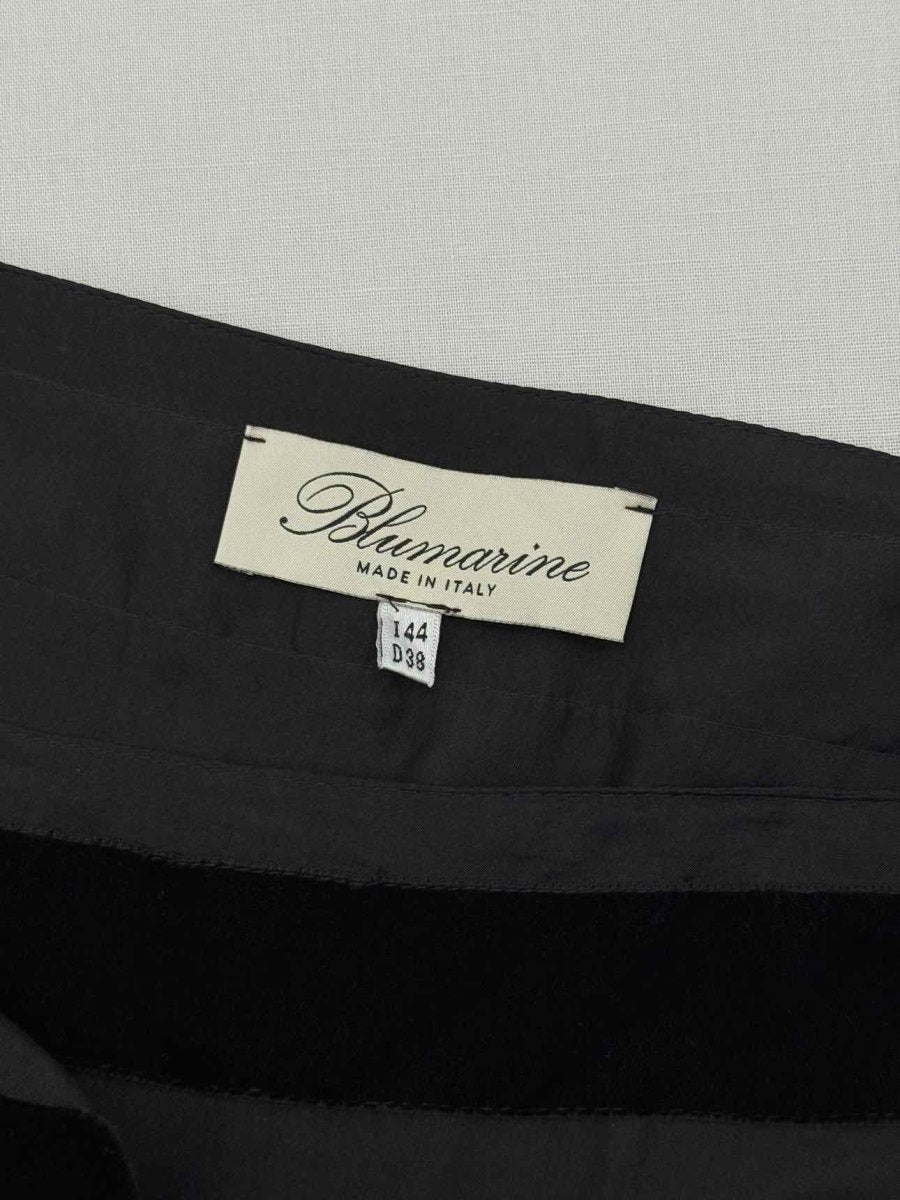 Pre-loved BLUMARINE Black Size US 8 Long Skirt at Reems Closet