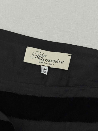 Pre-loved BLUMARINE Black Size US 8 Long Skirt at Reems Closet