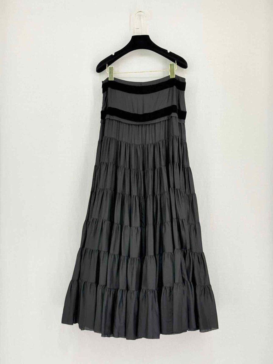 Pre-loved BLUMARINE Black Size US 8 Long Skirt at Reems Closet
