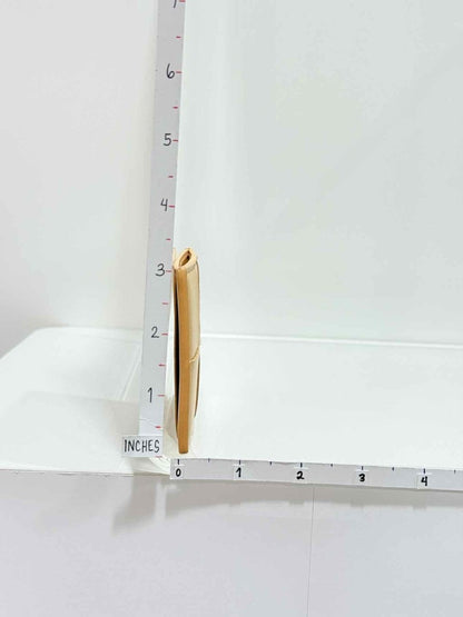 Pre - loved BOTTEGA VENETA Beige Card Holder at Reems Closet