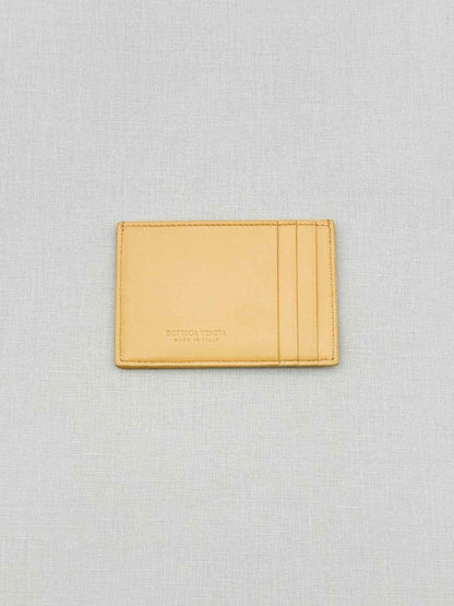 Pre - loved BOTTEGA VENETA Beige Card Holder at Reems Closet