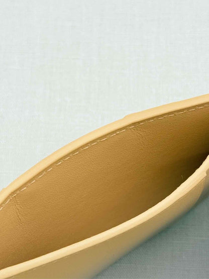 Pre - loved BOTTEGA VENETA Beige Card Holder at Reems Closet