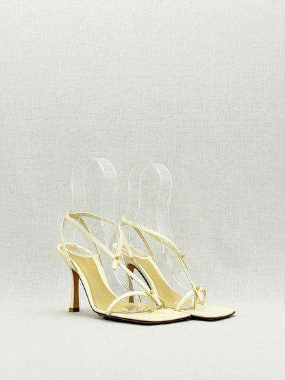 Pre - loved BOTTEGA VENETA Beige Size EU 35 Heeled Sandals at Reems Closet