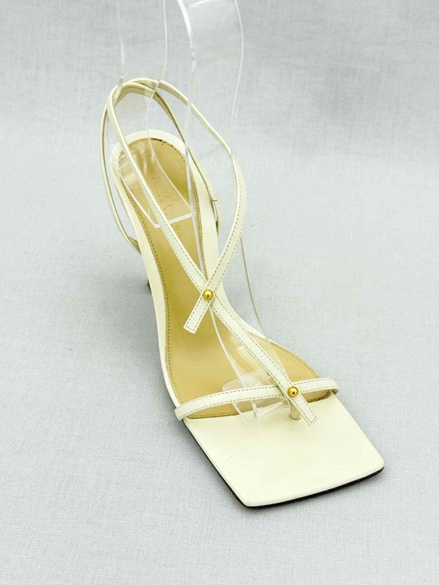 Pre - loved BOTTEGA VENETA Beige Size EU 35 Heeled Sandals at Reems Closet