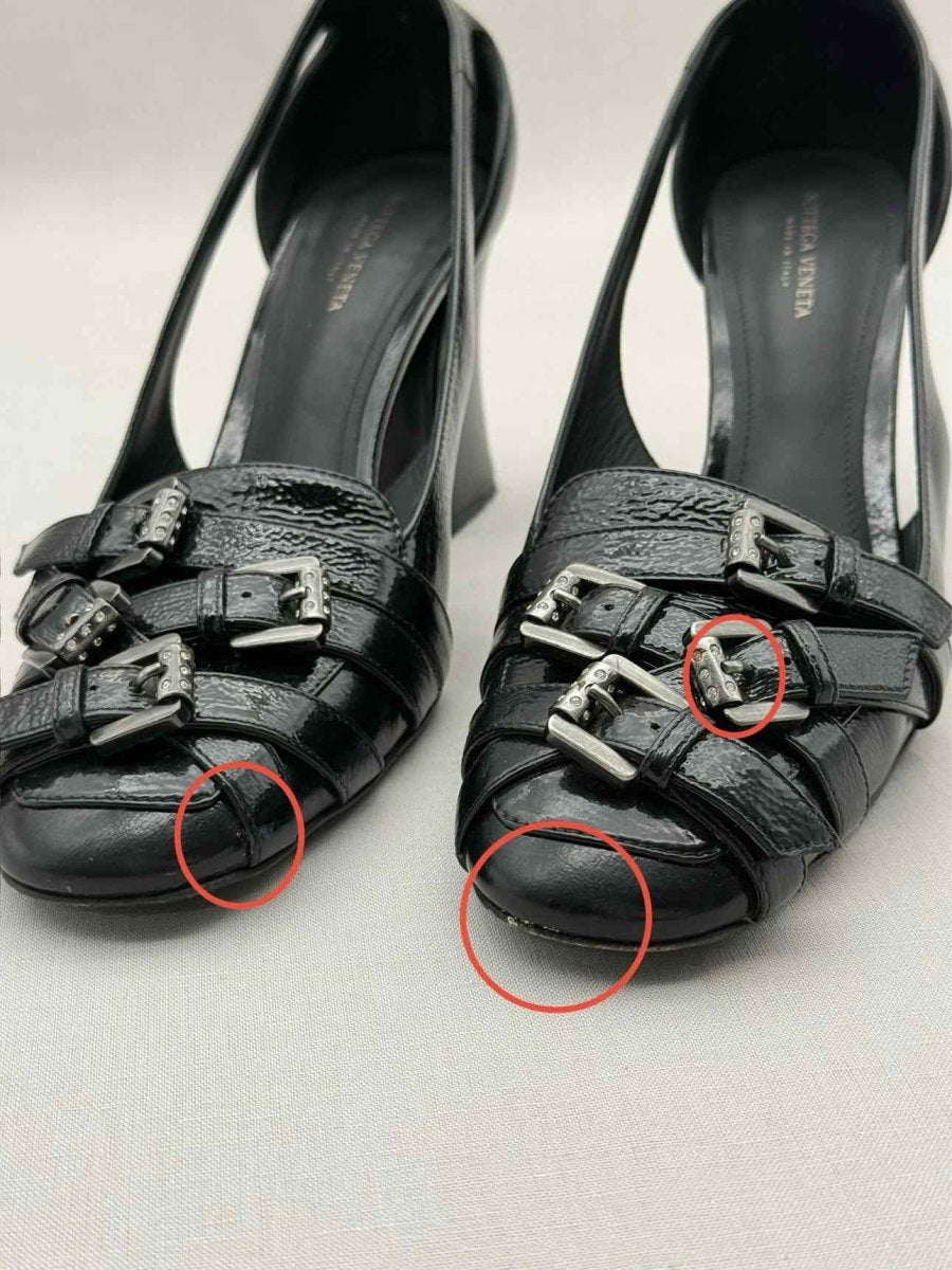 Pre - loved BOTTEGA VENETA Black Size EU 37.5 Pumps at Reems Closet