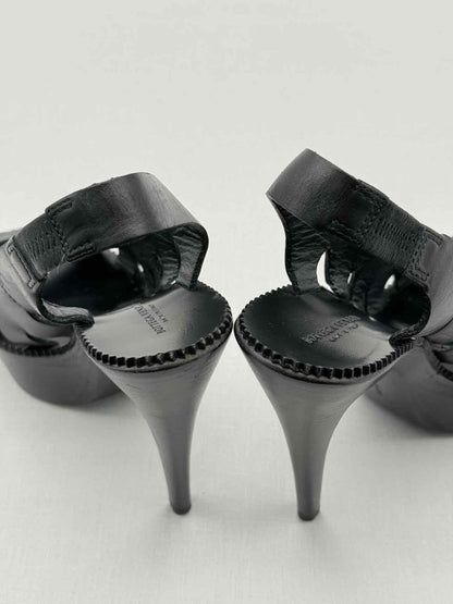 Pre - loved BOTTEGA VENETA Black Size EU 38.5 Slingbacks at Reems Closet