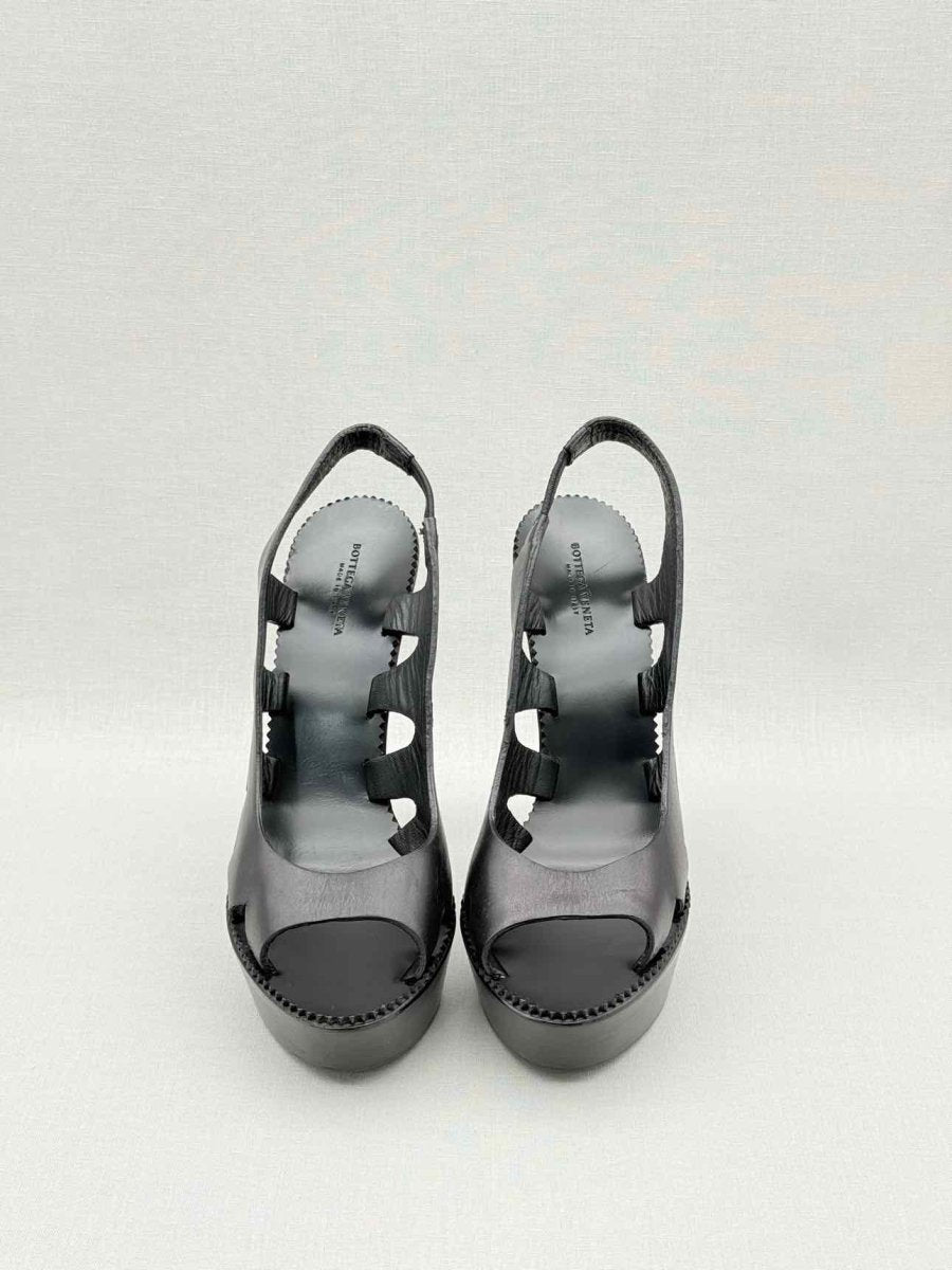 Pre - loved BOTTEGA VENETA Black Size EU 38.5 Slingbacks at Reems Closet