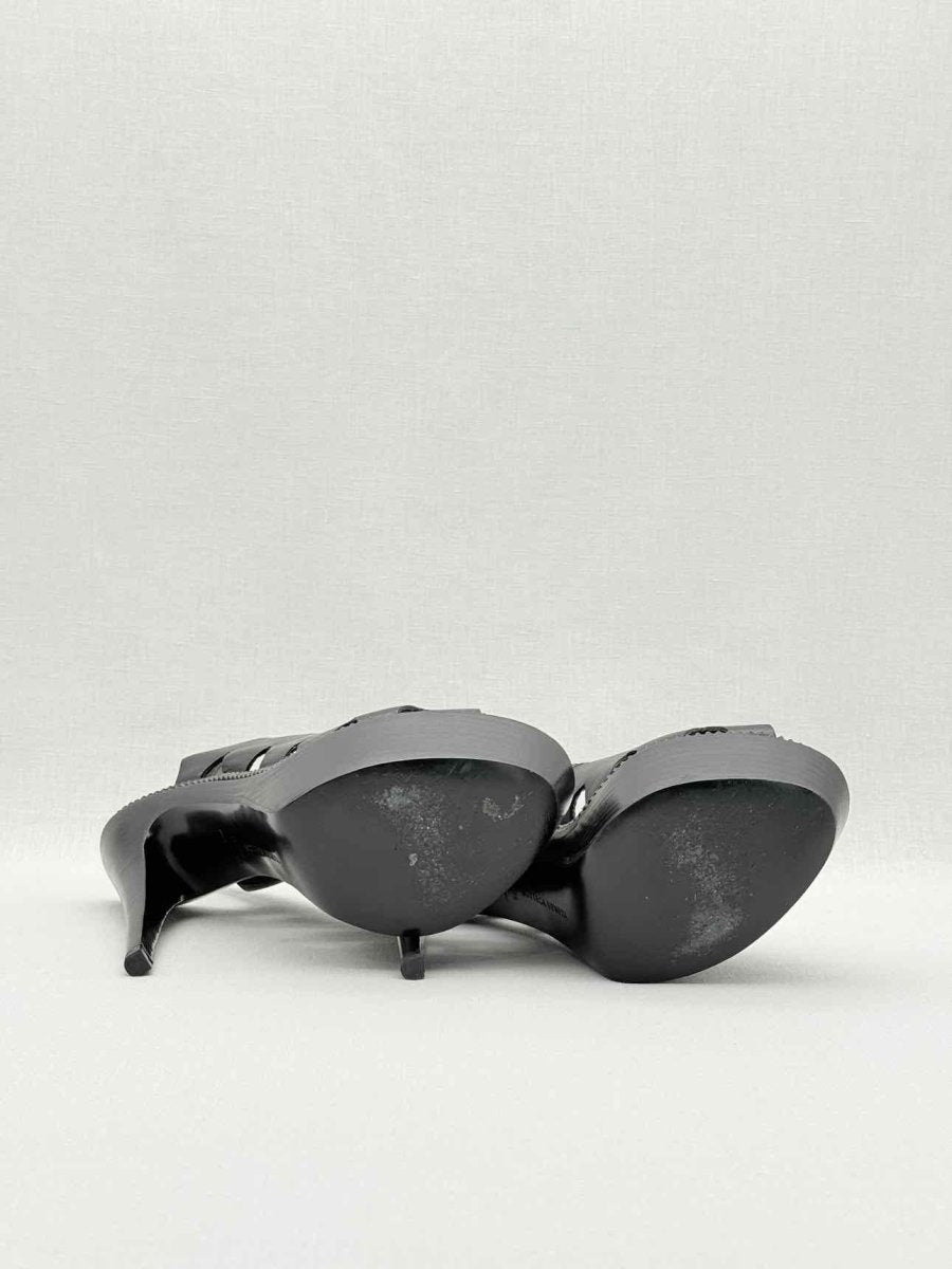 Pre - loved BOTTEGA VENETA Black Size EU 38.5 Slingbacks at Reems Closet