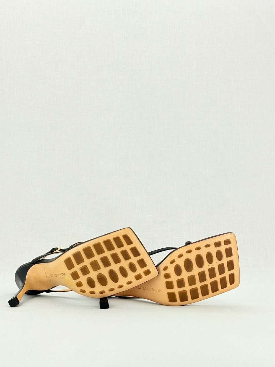 Pre - loved BOTTEGA VENETA Black Size EU 40 Heeled Sandals at Reems Closet