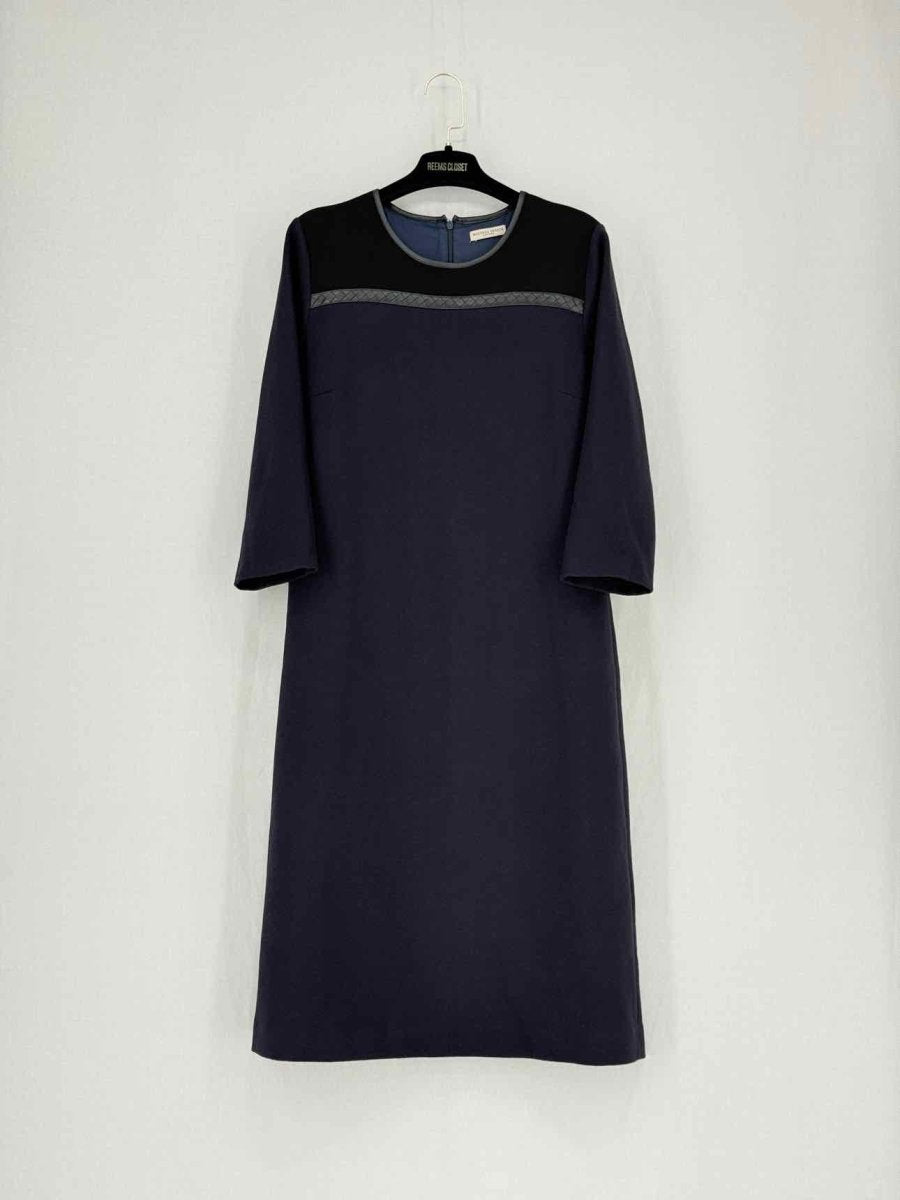 Pre - loved BOTTEGA VENETA Black Size US 6 Midi Dress at Reems Closet