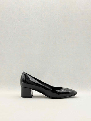 Pre-loved BOTTEGA VENETA Black Woven Size EU 36.5 Pumps at Reems Closet