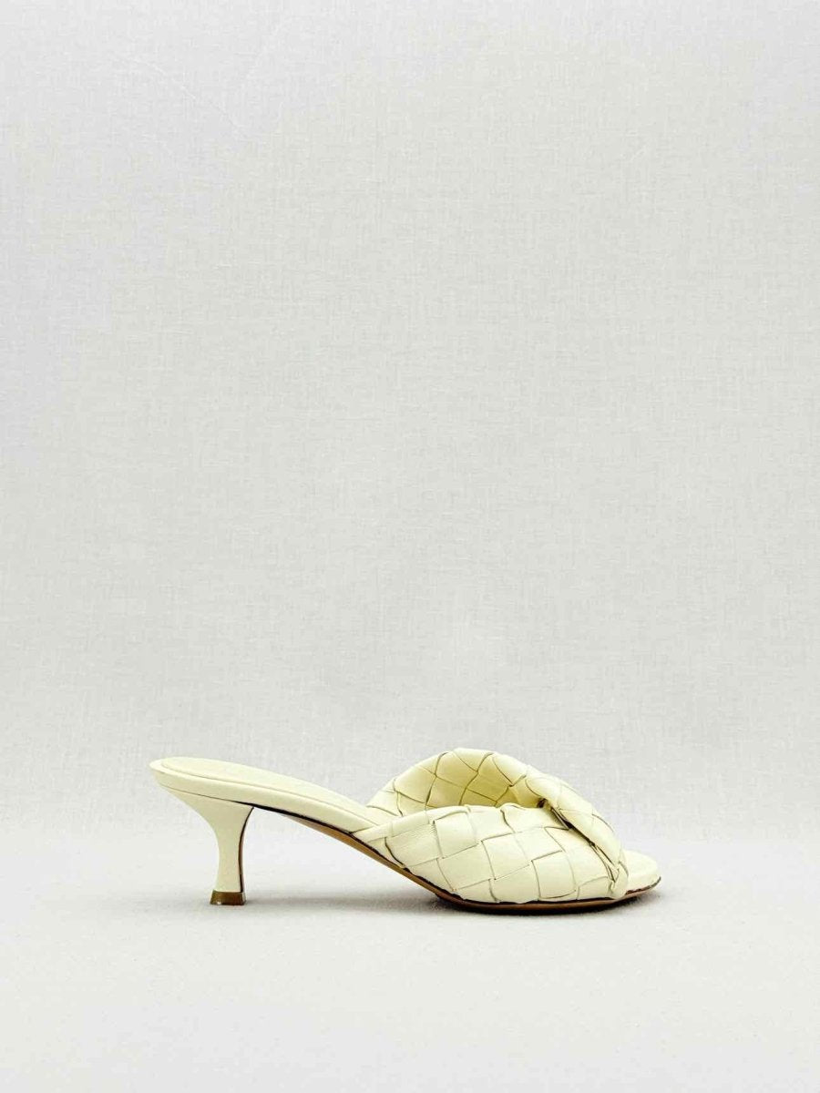 Pre - loved BOTTEGA VENETA Blink Cream Size EU 36 Mules at Reems Closet