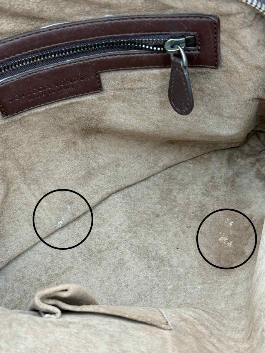 Pre - loved BOTTEGA VENETA Brown Latticing Crossbody at Reems Closet