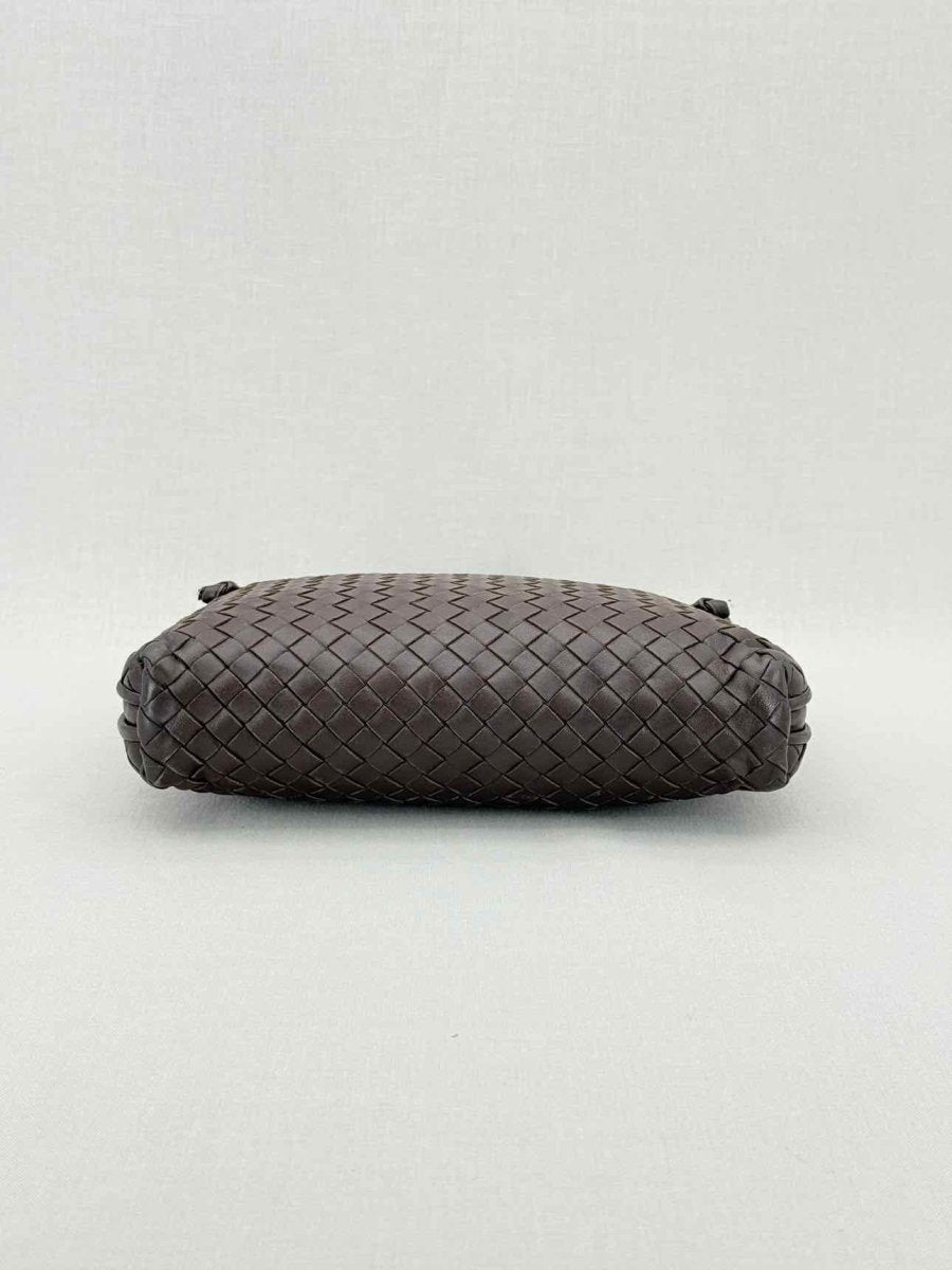 Pre - loved BOTTEGA VENETA Brown Latticing Crossbody at Reems Closet