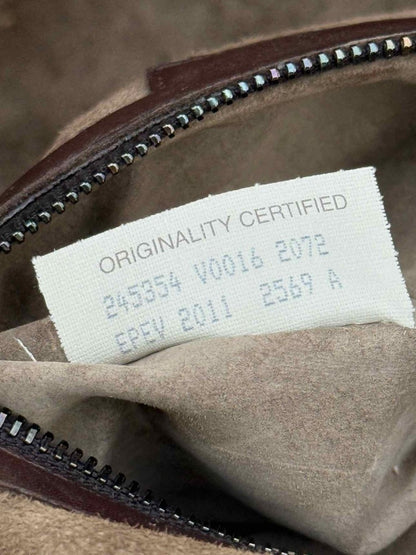 Pre - loved BOTTEGA VENETA Brown Latticing Crossbody at Reems Closet