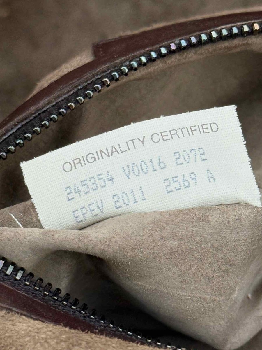 Pre - loved BOTTEGA VENETA Brown Latticing Crossbody at Reems Closet