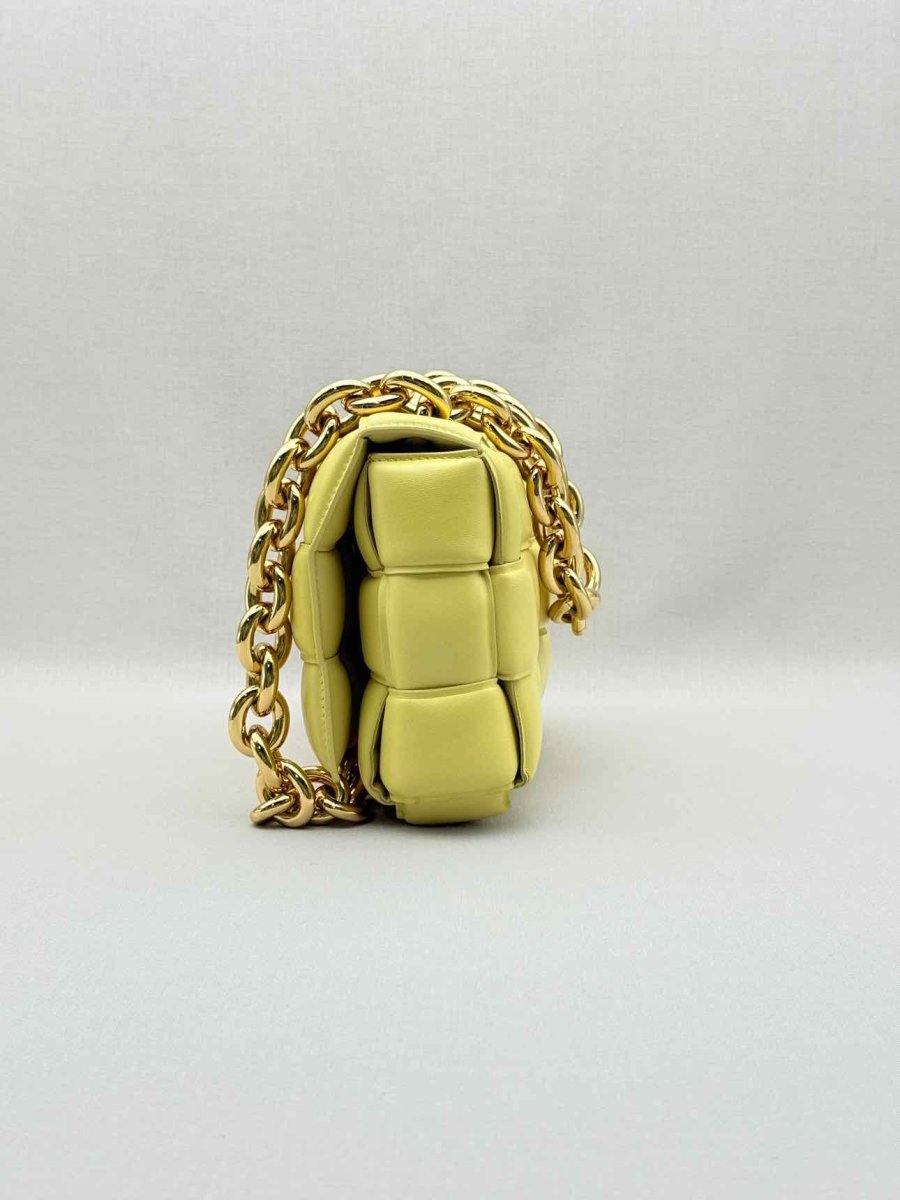 Pre - loved BOTTEGA VENETA Cassette Yellow Shoulder Bag at Reems Closet