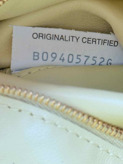 Pre - loved BOTTEGA VENETA Cassette Yellow Shoulder Bag at Reems Closet