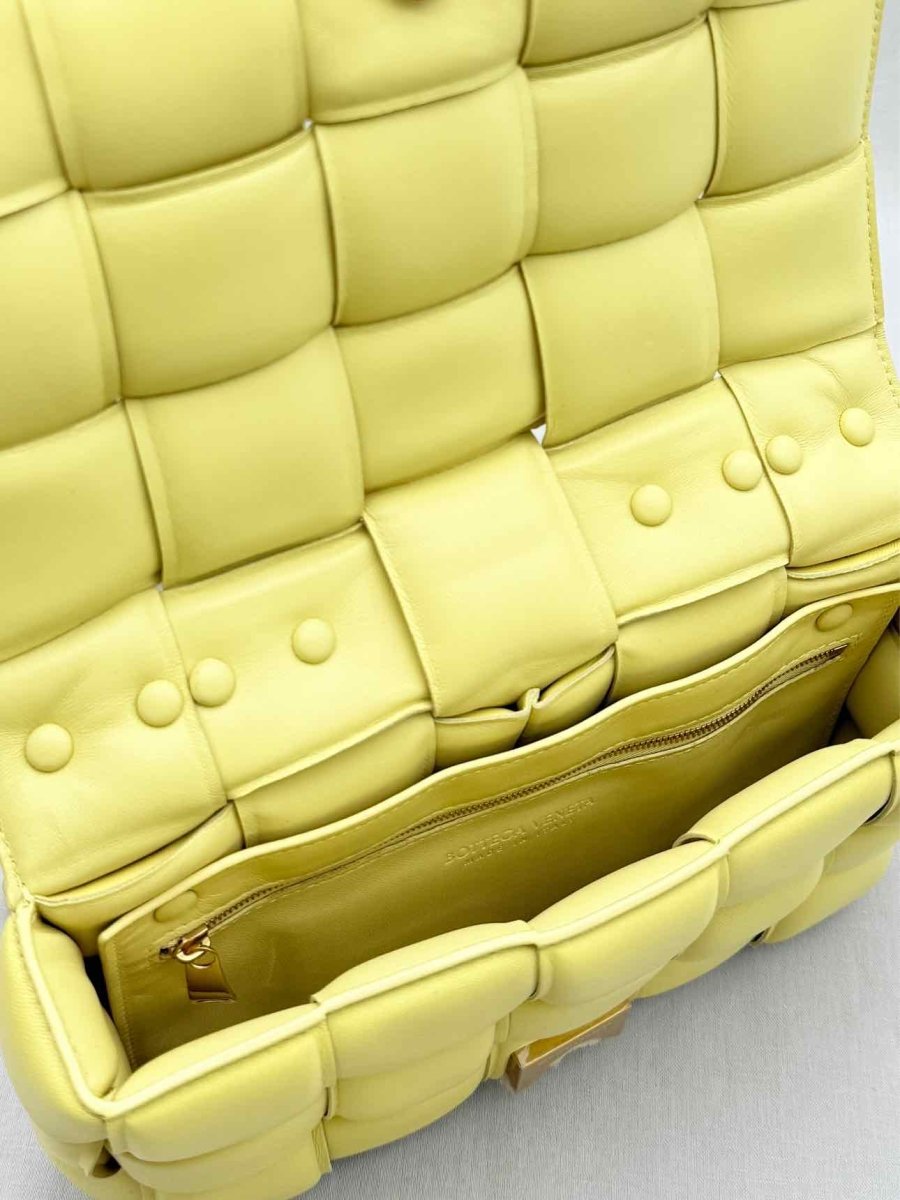 Pre - loved BOTTEGA VENETA Cassette Yellow Shoulder Bag at Reems Closet