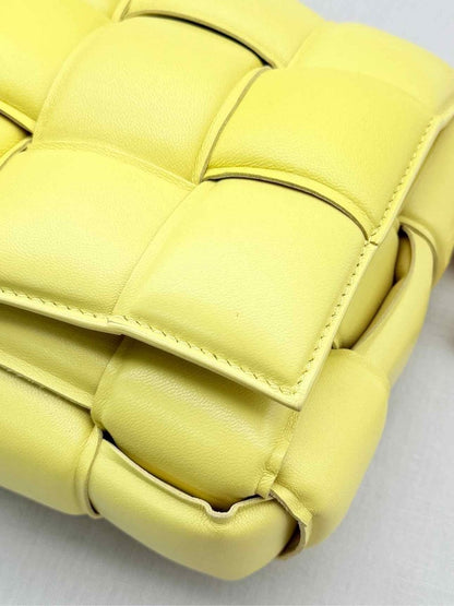 Pre - loved BOTTEGA VENETA Cassette Yellow Shoulder Bag at Reems Closet