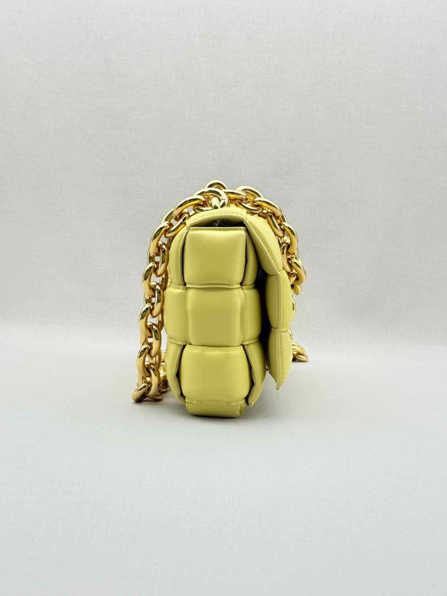 Pre - loved BOTTEGA VENETA Cassette Yellow Shoulder Bag at Reems Closet