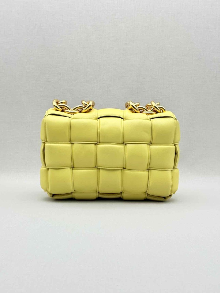 Pre - loved BOTTEGA VENETA Cassette Yellow Shoulder Bag at Reems Closet