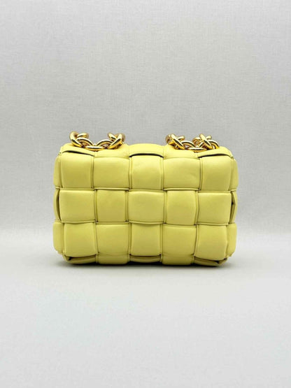 Pre - loved BOTTEGA VENETA Cassette Yellow Shoulder Bag at Reems Closet