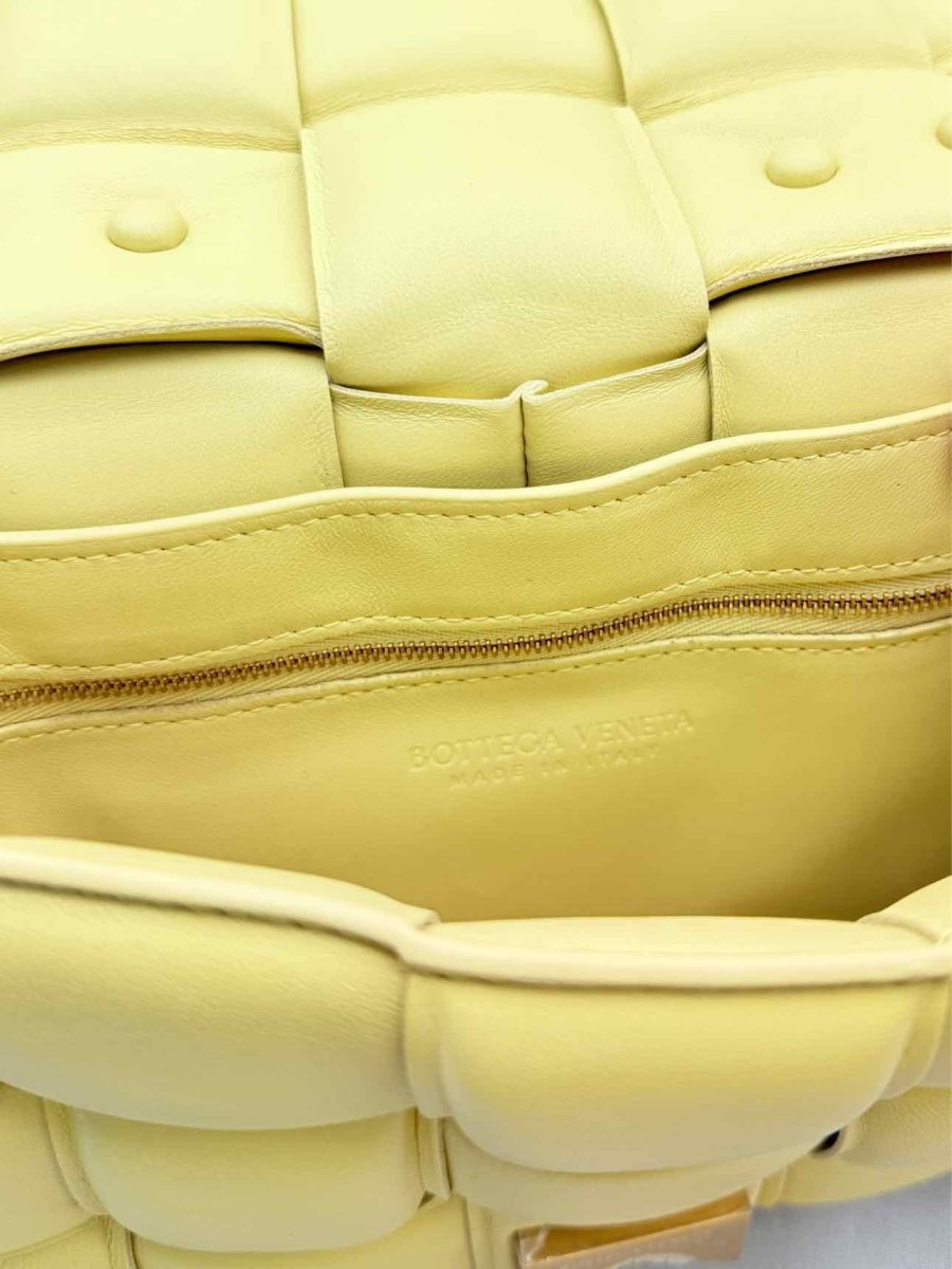 Pre - loved BOTTEGA VENETA Cassette Yellow Shoulder Bag at Reems Closet