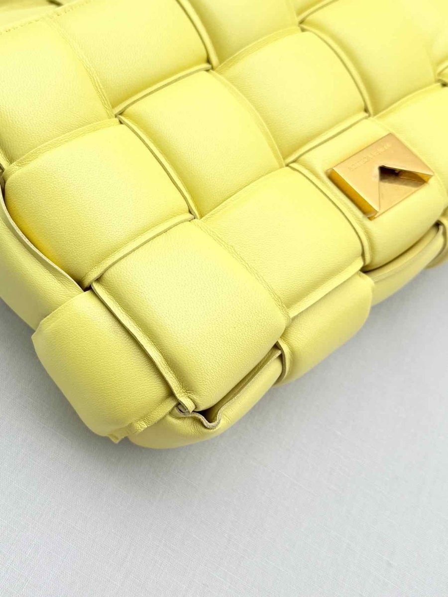 Pre - loved BOTTEGA VENETA Cassette Yellow Shoulder Bag at Reems Closet