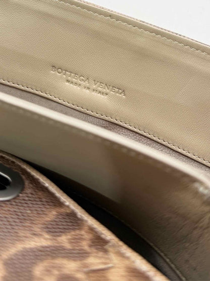 Pre-loved BOTTEGA VENETA Envelope Brown Clutch at Reems Closet