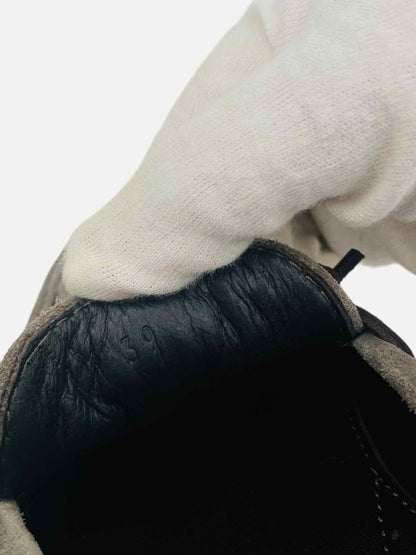 Pre-loved BOTTEGA VENETA Grey Intrecciato Weave Loafers from Reems Closet