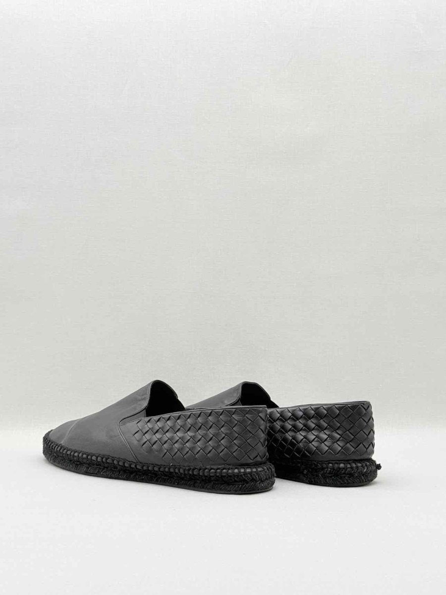 Pre - loved BOTTEGA VENETA Intrecciato Black Size EU 46 Flats at Reems Closet
