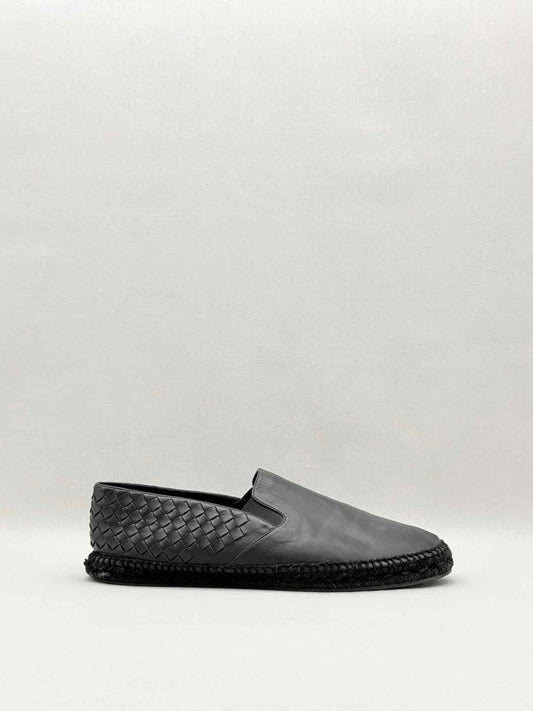 Pre - loved BOTTEGA VENETA Intrecciato Black Size EU 46 Flats at Reems Closet