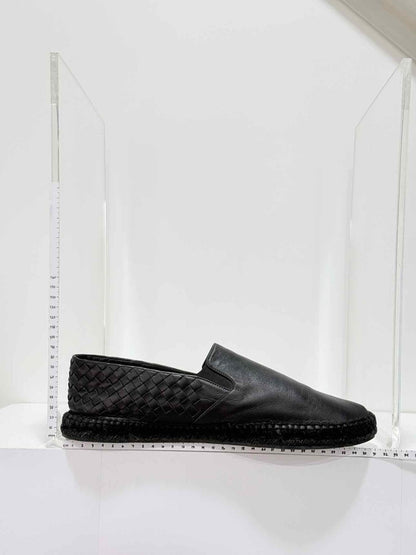 Pre - loved BOTTEGA VENETA Intrecciato Black Size EU 46 Flats at Reems Closet