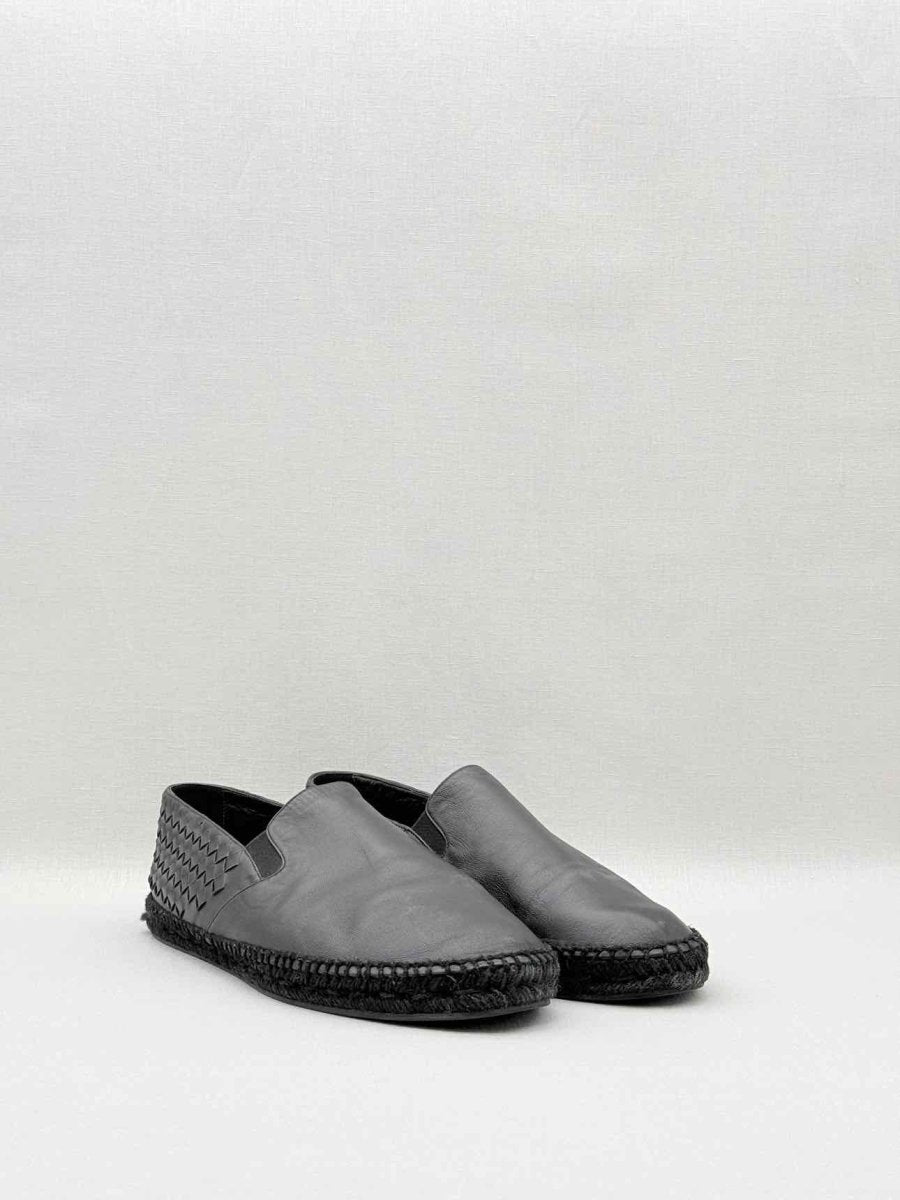 Pre - loved BOTTEGA VENETA Intrecciato Black Size EU 46 Flats at Reems Closet