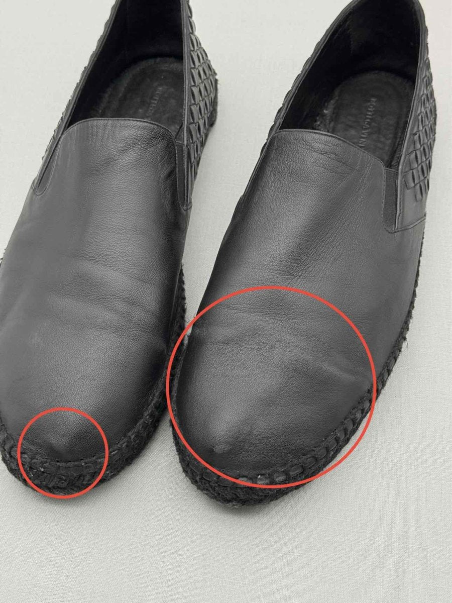 Pre - loved BOTTEGA VENETA Intrecciato Black Size EU 46 Flats at Reems Closet