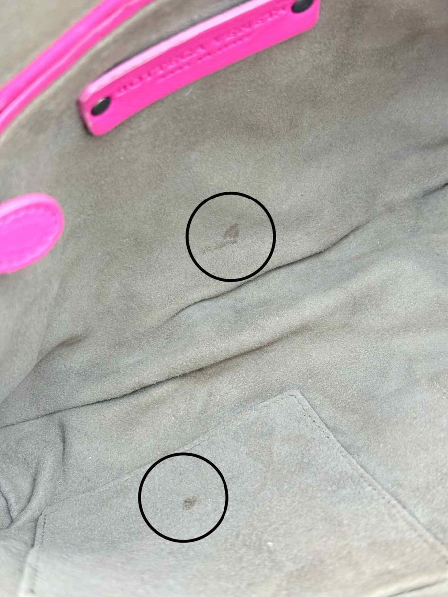 Pre - loved BOTTEGA VENETA Intrecciato Fuchsia Crossbody at Reems Closet