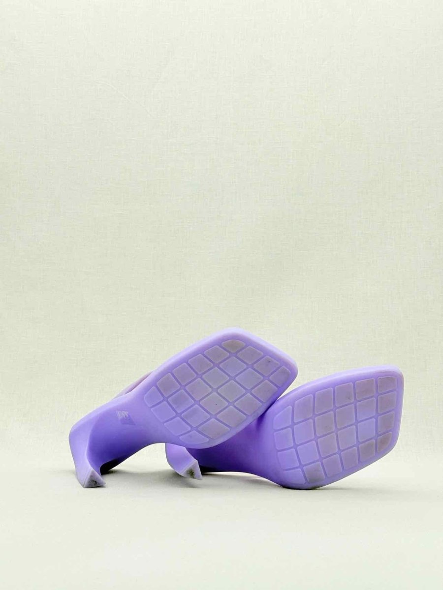 Pre - loved BOTTEGA VENETA Jimbo Purple Size EU 41 Heeled Sandals at Reems Closet