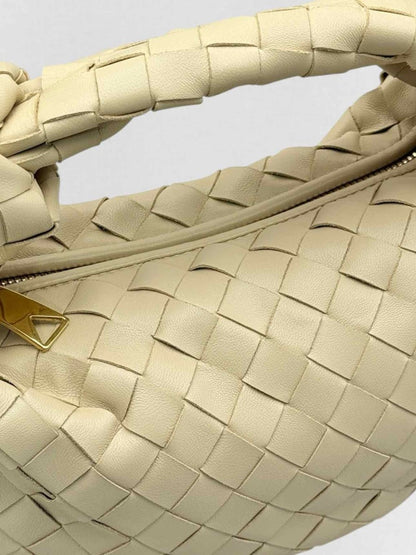 Pre - loved BOTTEGA VENETA Jodie Beige Intrecciato Hobo bag at Reems Closet