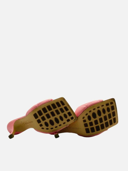 Pre - loved BOTTEGA VENETA Lido Pink Mules 38.5 at Reems Closet