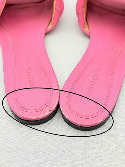 Pre - loved BOTTEGA VENETA Pink Size EU 36.5 Flat Shoes at Reems Closet
