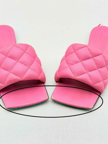 Pre - loved BOTTEGA VENETA Pink Size EU 36.5 Flat Shoes at Reems Closet