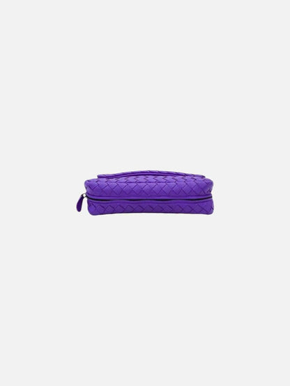 Pre - loved BOTTEGA VENETA Purple Intrecciato Crossbody at Reems Closet