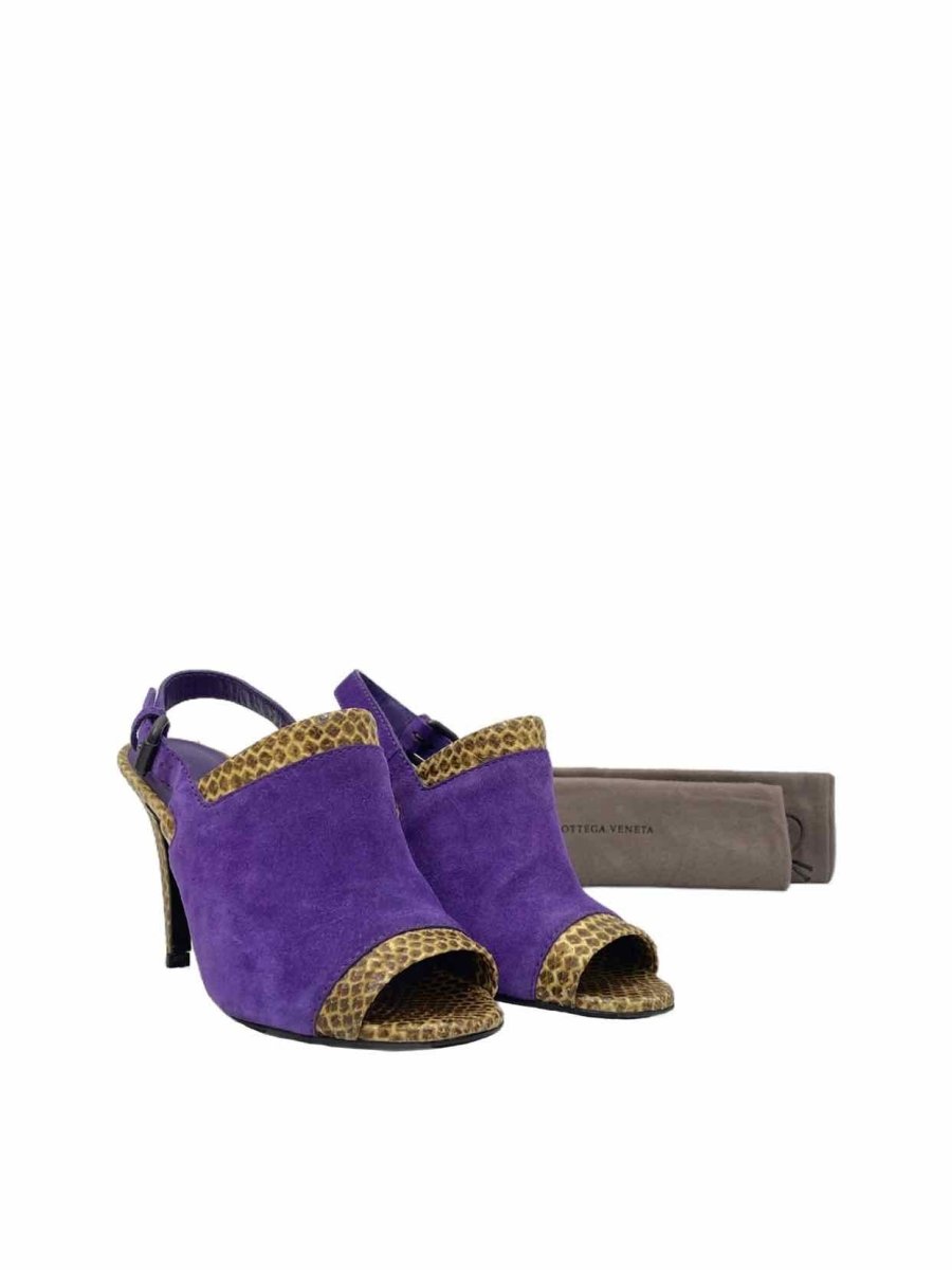 Pre - loved BOTTEGA VENETA Purple Slingbacks at Reems Closet